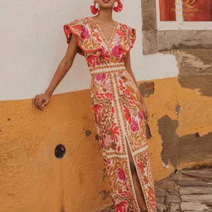 فستان نسائي مطبوع