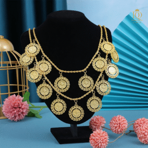 عقد الطبقتين بعملات ذهبية