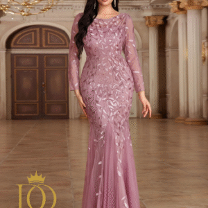 فستان ورد مفرغ